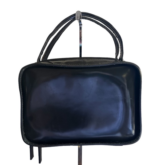 GUCCI VINTAGE EUC BLACK PATENT LEATHER MINI BAG W/COA - Picture 2 of 11